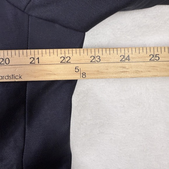 Banana Republic Blazer Mens 46R Reda Flexo Slim Fit Hopsack Navy Blue - Picture 10 of 15